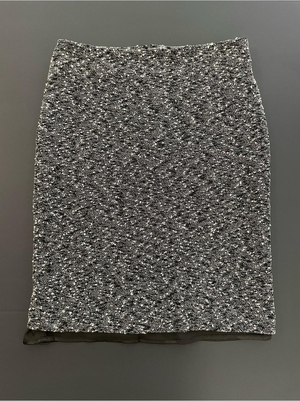 New York & Company Black & White Textured Tweed Pencil Skirt - Size 6